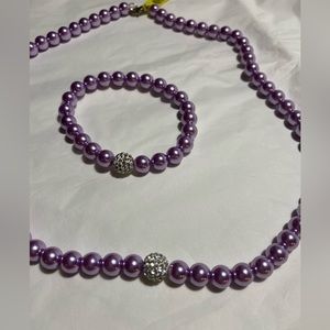 Purple rhinestone set